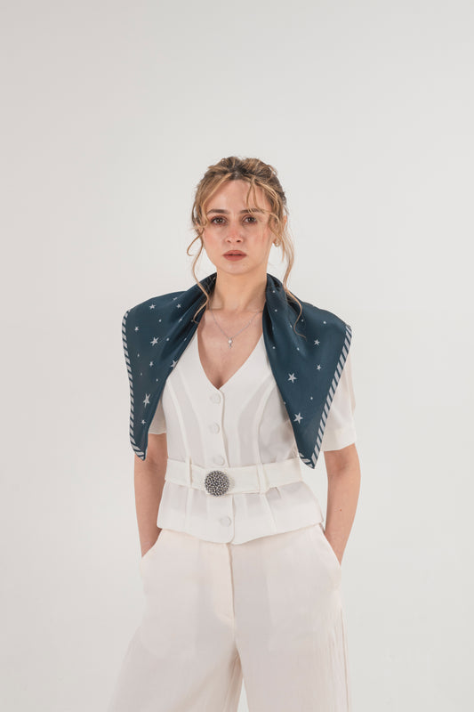 LYRA- SATEN İPEK ŞAL